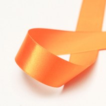 엔소엔 공단리본 선물포장리본 10mm 롤, 공단20오렌지색 45M 1롤