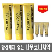 프리미엄 나무코니치약+여행용 증정 편백나무오일 합성계면활성제 없는, 1세트, 125g x 3개+여행용 3개