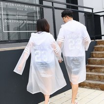 패션 레인코트 코트형 EVA 커플 우비 남녀공용 비옷