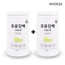 마이오플랙스 초유단백 유청단백질 초유 류신 BCAA 아미노산 치커리식이섬유 사과요거트 1+1, 1통, 520g