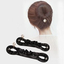 피케이몰 진주 포인트 간편 올림머리 만들기 헤어밴드 똥머리 고정 당고밴드, 소형, 1개