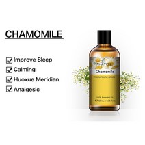 [티트리오일] 시트로넬라 에센셜 오일 디퓨저 100ml 순수 천연 라벤더 유칼립투스 바닐라 페퍼민트 바질 티 트리 정향 아로마틱, 21 Chamomile