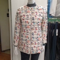 엘르골프 여자 겨울 구스 라운드형 경량 중기장 패딩 6G82001