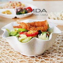 플라워 샐러드 보울(대)볼 유리볼 믹싱볼 샐러드볼 유리믹싱볼 샐러드믹싱볼 요리그릇 bowl 유리bowl