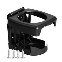 차량용 노트북 거치대 좌석 태블릿 선반 트레이 테이블 자동차 에어 벤트 음료 컵 병 홀더 2 in 1 조정 가능한 휴대 전화 마운트 브래킷 스탠드 크래들, black, black