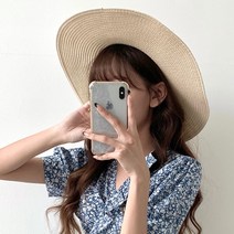 루다벨 여름 여성 와이드 썬캡 밀짚 모자