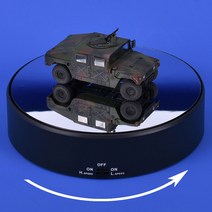 트럼페터 자동 회전 턴테이블 모형 프라모델 건담 피규어 전시회 전시용 유튜브 촬영용 소품, 트럼페터_자동턴테이블_7인치(17cm)