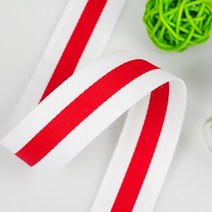 시카고밴더 벨로루시 공화국 기호 40mm 흰색과 빨간색 폴리 에스터 스트 라이프 Grosgrain DIY 수제 의류, 01 01_06 40mm