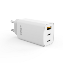 WATT GaN PD3.0 PPS 65W 초고속 미니 3포트 멀티 C타입 충전기, WATT PD 충전기 65W 화이트