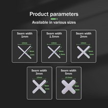 산업용 건설업 건축 100pcs 1.01.522.53mm 장식 도구 세라믹 타일러 스페이서 크로스 플라스틱 타일 배관공 재사용 레벨링 시스템 건설, [01] 1mm, 01 1mm