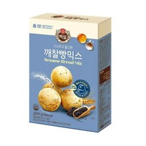 CJ더마켓 홈 베이킹 제과 제빵 빵 만들기 카페 디저트 아이 간식 오븐용깨찰빵믹스 초코 핫 케익 와플 브라우니 쿠키 머핀 깨찰빵 식빵 500G, 2개