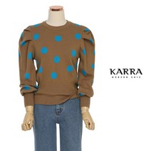 카라 KARRA 벌룬퍼프도트니트_KL2WKN029A