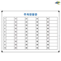 주차현황판 주차관리보드 700x500 주차칠판 주차현황보드 주문제작 화이트보드 도안칠판추천, 일반형