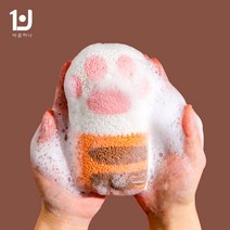 바른하나 코지 때밀이 스펀지, BROWN, 1개, 1개