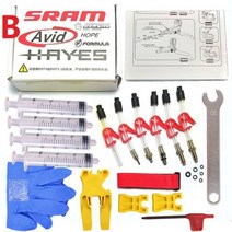 사이클 존 자전거 유압 디스크 브레이크 블리드 키트 도구 수리 Sram Avid Juicy Hayes Hope Bengal MTB, 2