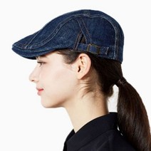 패브릭조절끈 데님 헌팅캡/네이비 C-516