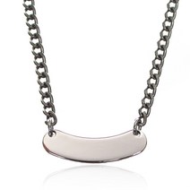 미아방지목걸이 티타늄 갤럭시, 별(큐빅세팅), 유아용(33+여유3)