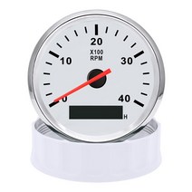 타코메타 타코미터 보트 6K/8K RPM 4000 디젤 가솔린 자동차 용 rpm 게이지 아워 포함 빨간색 백라이트 9, 04 4000rpm Gauge