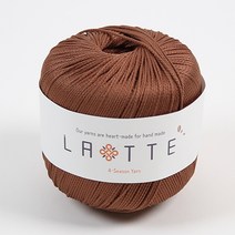[앵콜스] (10+1) 라떼 LATTE 여름 코바늘 모자 가방 뜨개실, 26 내추럴브라운(낱개)