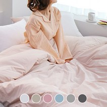 베이직톤 클린코튼 고밀도60수 옥수수솜 사계절 차렵이불 풀세트 이불+패드+베개커버 (SS/Q/K/LK)