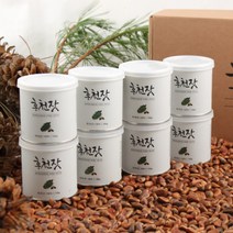 홍천잣 선물세트 캔8입, 옵션:백잣 8캔 (캔당 100g)