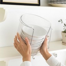 투명 접시 쟁반 쌓기 수납 케이스 정리대 신혼부부, 그릇렉 대