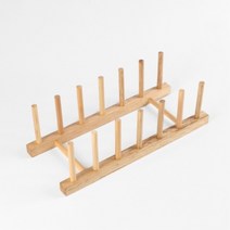 키알리 주방 원목 우드 나무 접시 건조대 그릇 정리대 접시꽂이, 제품선택, 6열