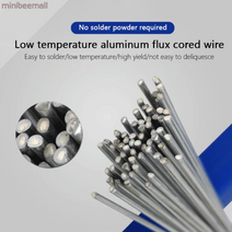 알루미늄 용접봉 100개 2MM 브레이징 저온 알루미늄 솔더 납땜 솔더링로드, 100 PCS