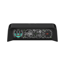 타코미터 자동차 지능형 헤드 업 디스플레이 GPS OBD 그라디언트 미터 디지털 속도계 틸트 RPM 물, 한개옵션0