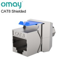 86 유형 컴퓨터 소켓 패널 CAT5E CAT6/6A/7/8 네트워크 모듈 RJ45 키스톤 케이블 인터페이스 콘센트 벽 스, 10-CAT8 shield_01-10PCS