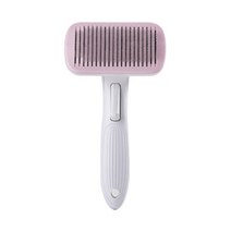PG 강아지 고양이 죽은털 제거 빗 쓰담쓰담 브러쉬, 1개, 핑크