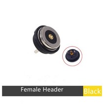 패널 마운트 마그네틱 포고 핀 커넥터 방수 IP67 전원 충전 3A 원형 강한 힘 8.5mm 직경 1 3 5 20 50 200 PCs, 50개, 여성 1개