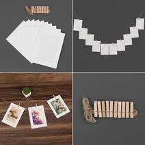 우주네점빵 가랜드 종이액자 사진액자 5x7 10p 1세트 1p 화이트, 단일 프레임색상