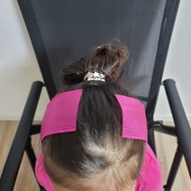 앞 옆 잔머리 흘림방지 정리 고정 벨크로 찍찍이 패드, 1개