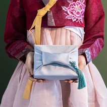 멜트인 돈진단 용돈박스 + 슬러브보자기 + 단국화노리개 + 원형스티커 풀세트, 20구, 백색