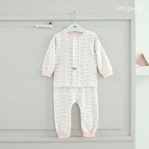 달퐁 여아용 프리 플라워 보온내의