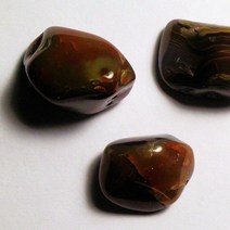 천연원석 아가테 Agate 마노 LAKE SUPERIOR 100Ct 3pcs 미국 +보증서