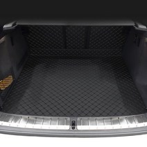 카프트 BMW X4 20i 20d 30d m40i 트렁크매트 프리미엄 퀄팅 가죽 차박, 블랙-블랙