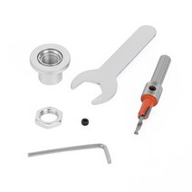 카운터보링 보어 싱크 8mm 생크 hss 목공 라우터 비트 세트 yg6x 카바이드 팁, 3.2