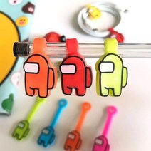 전선정리 재사용 실리콘 케이블타이 책상 선정리 랜덤