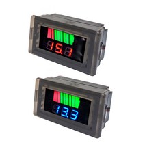 발통마켓 배터리 잔량표시기 볼트메타 12V~60V 납산 리튬 폴리머, 방수잔량게이지(레드), 1개
