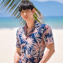 하나비치 칼리프 남성 반팔 셔츠 남방