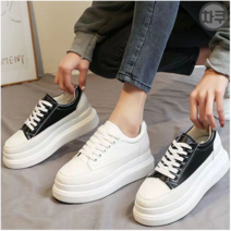 캐주얼 굽 8cm 콤비 여성운동화 여성키높이운동화