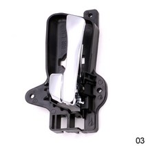 자동차손잡이교체 앞뒤 좌측 자동차 인테리어 도어 핸들 드라이버 승객 크롬 현대 i30 2007, 03 Rear Left