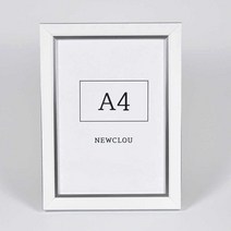 A4 A3 B4 인테리어 우드 액자 프레임 6종, 화이트