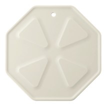 국산 플라이토 실리콘 폴리곤 냄비받침 5색상 캠핑 주방 주전자받침 걸이가능, 폴리곤 냄비받침 아이보리