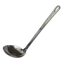 스텐 국자 웍 국자 요리 스푼 국자 까오기 19.5CM, 1개