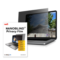 나노블라인드 보안필름 블루라이트차단 사생활보호 프라이버시필름 노트북 화면보호필름, 15.8인치W(가로345mmX세로205mm), 1개