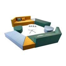 밴치형소파 소아과 모던 인테리어 손님 휴게실 체어, 세트 31 방수 얼룩방지