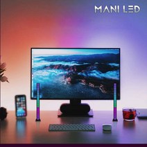 뮤직LED 이퀄라이저 USB RGB 소리반응타입 무드등 인테리어조명 램프, 02_화이트